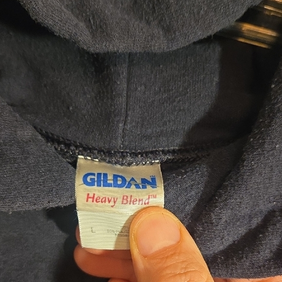 Gildan Heavy Blend Black Hoodie - Picture 2 of 8